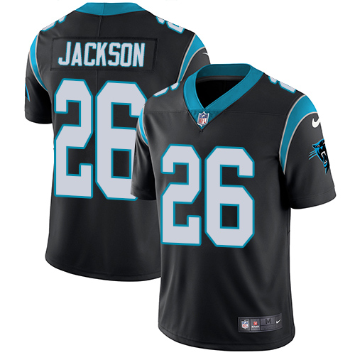 Nike Panthers #26 Donte Jackson Black Team Color Men's Stitched NFL Vapor Untouchable Limited Jersey - Click Image to Close
